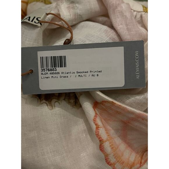 NWT ALÉMAIS Alemais Atlantis Smock Mini Dress Size AU 8 US 4 - Picture 14 of 16